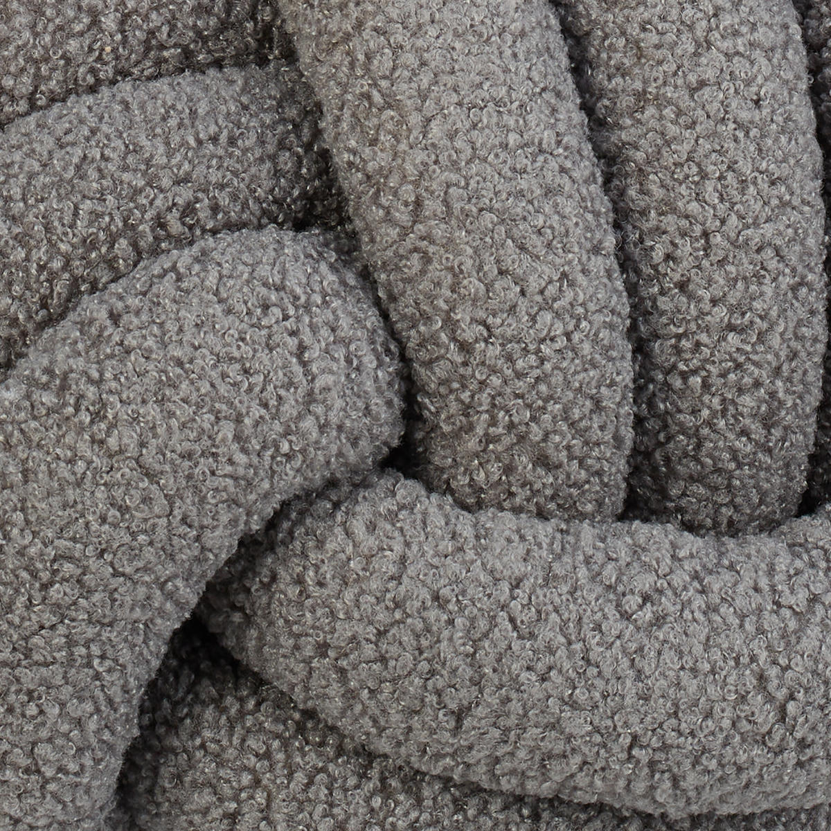 KNOTENKISSEN - Anthrazit, Kunststoff/Textil (25/25cm) - Relaxdays