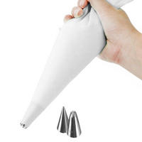 SPRITZBEUTEL UND SILIKONTÜLLEN 30 cm 3 Stück. - Weiß, Kunststoff (30/1/17cm) - Orion 