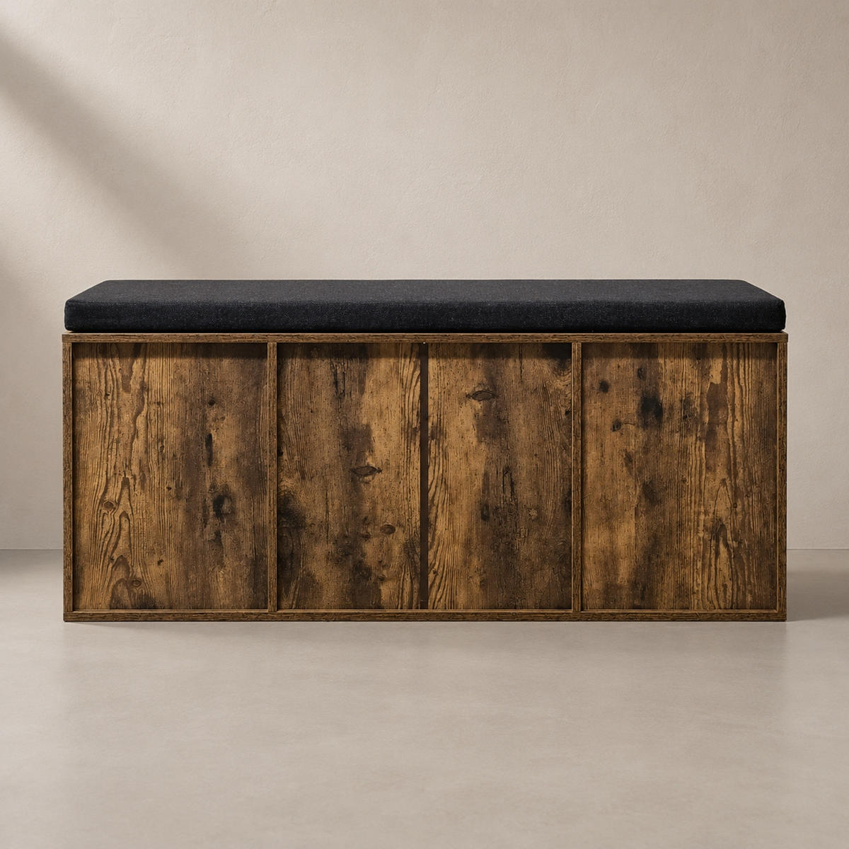 SCHUHSCHRANK mit Sitzfläche Porta 103/30/46 cm - Braun, Holzwerkstoff (30/46/103cm) - BOXIMO