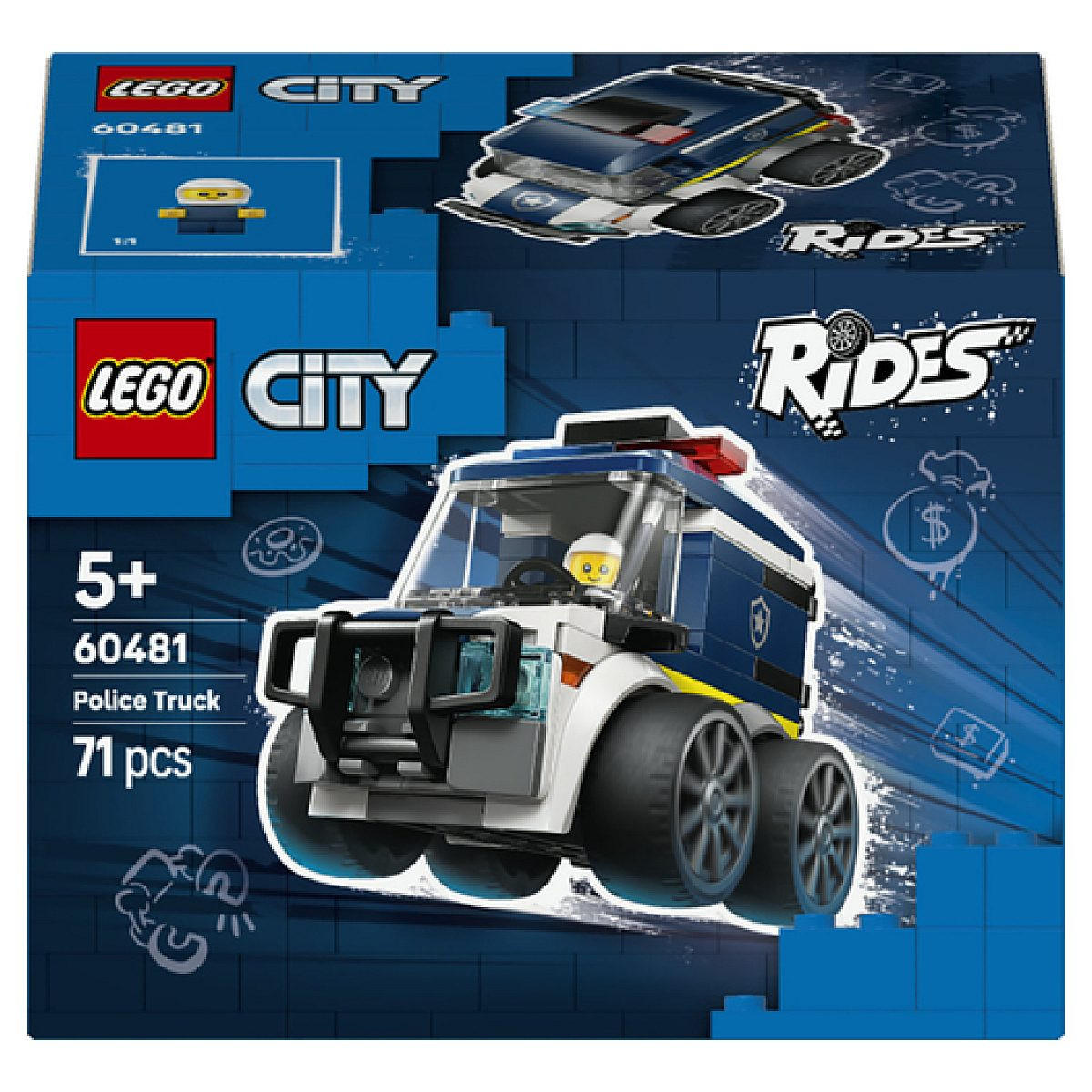 Lego Klemmbausteine Blau 9.1x7.8x12.2 cm