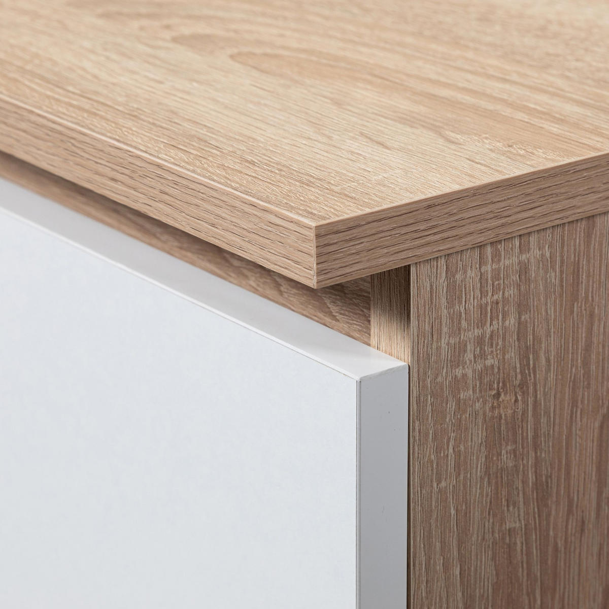 KOMMODE Marte mit 3 Schubladen - Naturfarben, Holzwerkstoff (60/57/35cm) - Home Collective