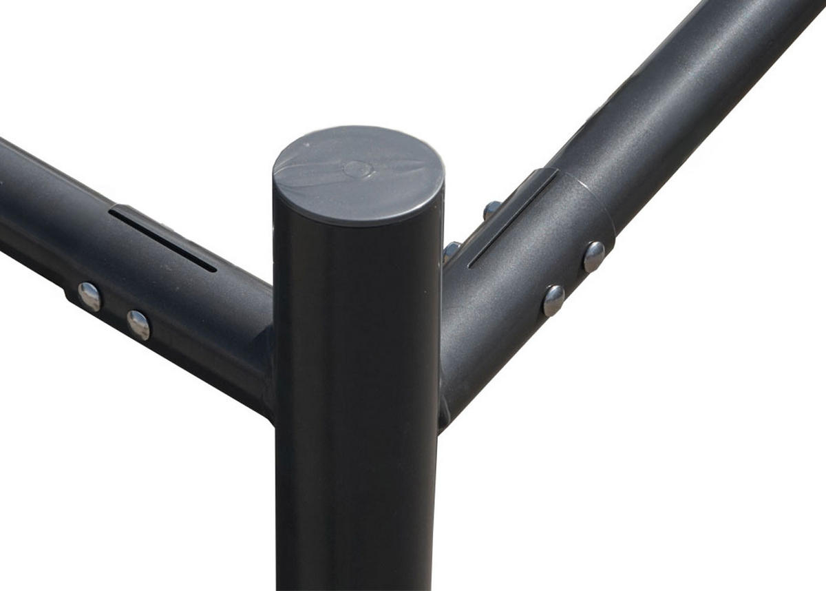 PERGOLA-GESTELL Schwarz - Schwarz, Metall (310/284/295cm) - MCW