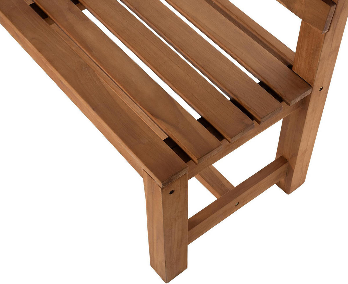 GARTENBANK 180/50 cm Holz teak - Teakfarben, Holz (180/85/50cm) - CLP