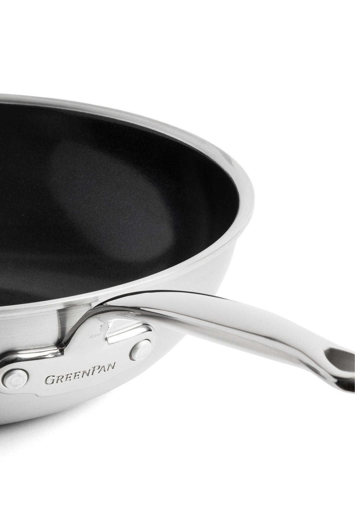 WOK Premiere - Silberfarben, Metall (30cm) - GreenPan