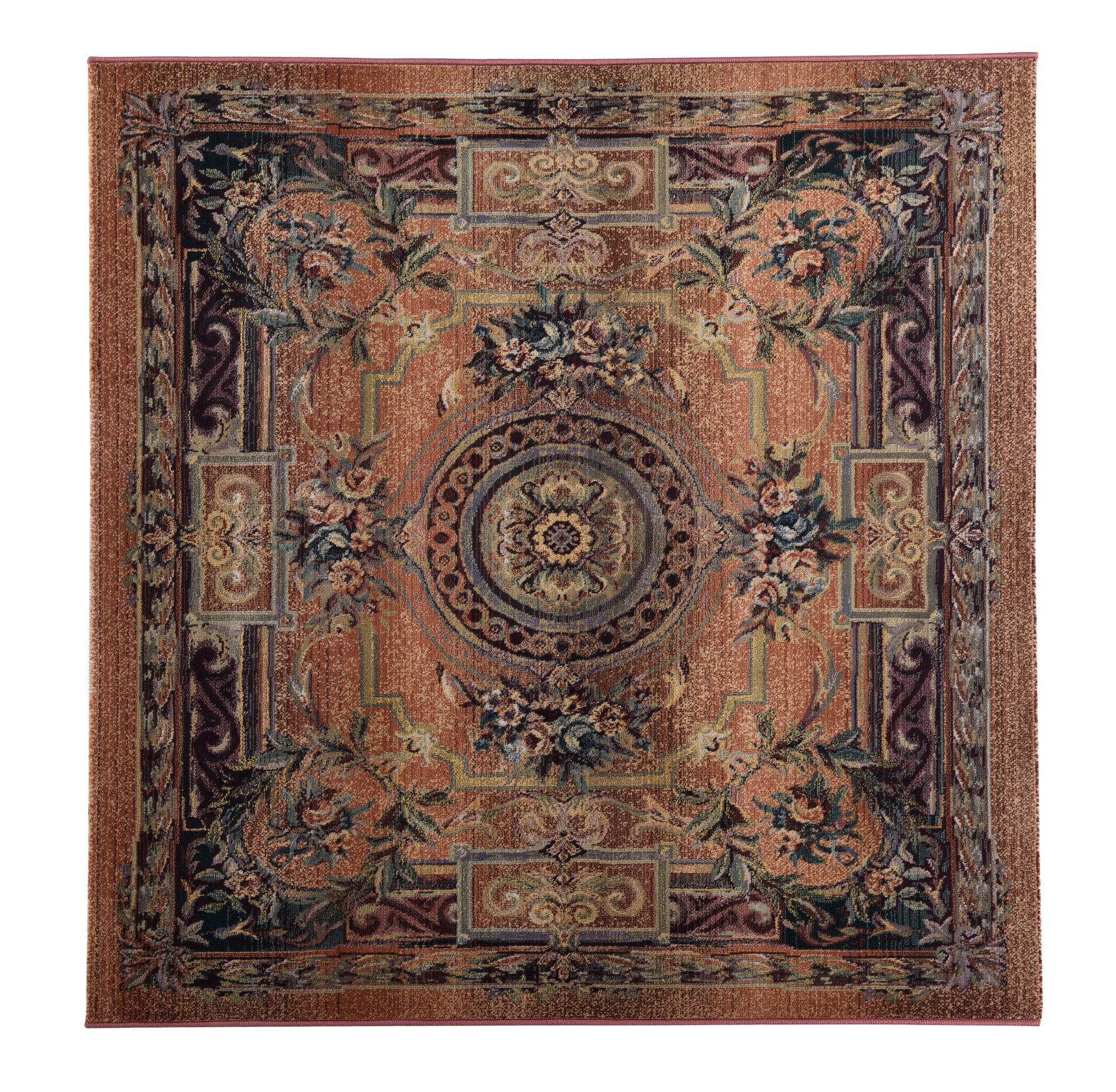 WEBTEPPICH Gabiro 856 160x160 cm - Rostfarben, Textil (160/160cm) - THEKO