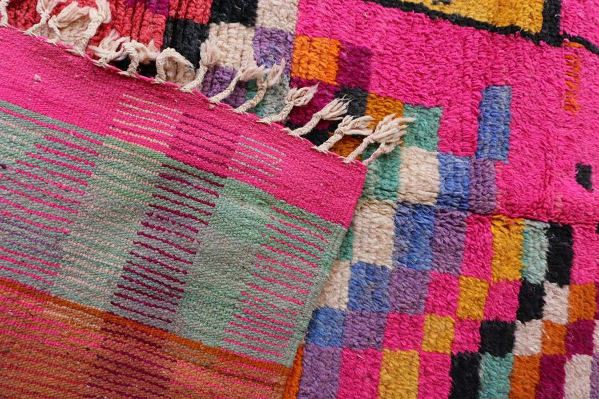 BERBERTEPPICH aus reiner Wolle 174x 275 cm - Pink, Naturmaterialien (174/275cm) - AFK Living