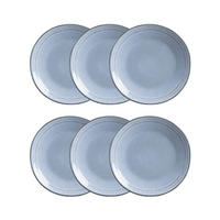 DESSERTTELLER Bluejeans blau 23 cm 6er-Set - Blau, Keramik (23cm) - Homla