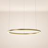 LED-HÄNGELEUCHTE Ring Direkt/Indirekt 5m Gold Ø 80cm - Goldfarben, Metall (80/80/3.3cm) - s.luce