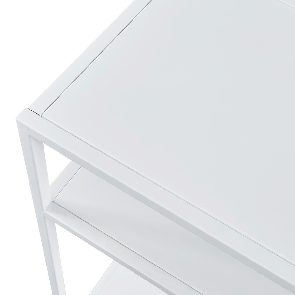KONSOLENTISCH Kumlinge - Weiß, Metall (30/55/85cm) - [en.casa]