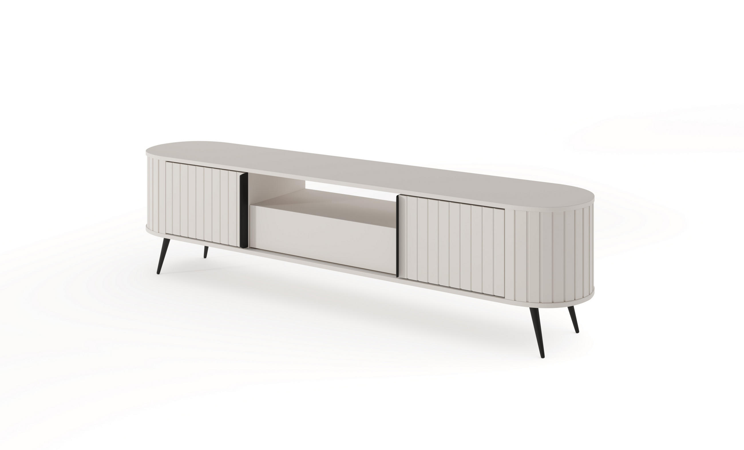 3XE Living Tv-Schrank, Grau 196x51.2x40.2 cm