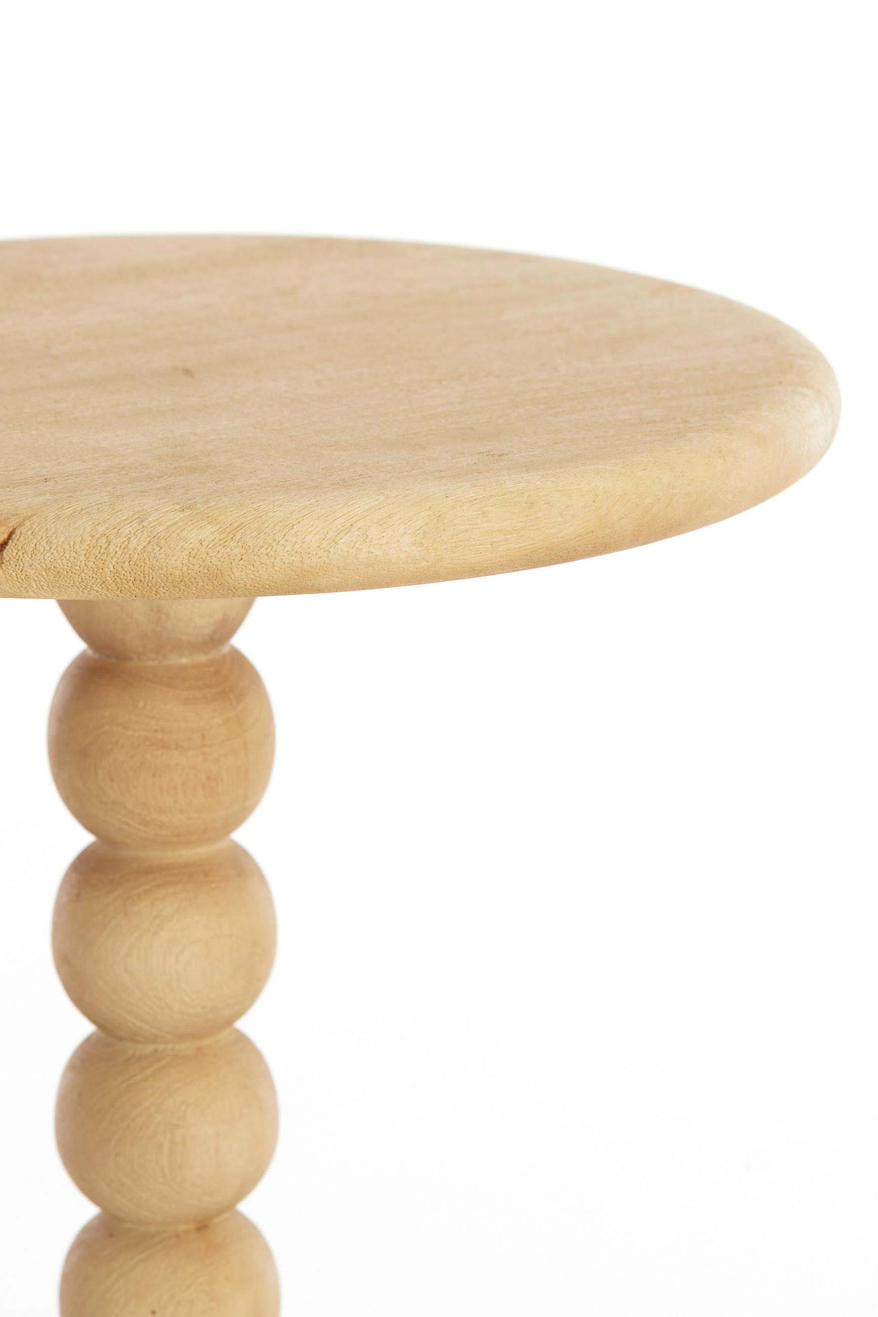 BEISTELLTISCH Veglio Braun Ø35/54 cm - Beige, Holz (35/35/54cm) - Light & Living