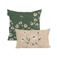 KISSENBEZUG tinny bloom 50x50 + 50x30 cm mehrfarbig - Multicolor, Textil (50/50cm) - Happy Friday