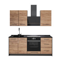 BUCATARIE SINGLE Fame-Line, Stejar auriu/Alb, 190 cm, AP Antracit - stejar miere/antracit, compozit lemnos (190/206.8/60cm) - Vicco
