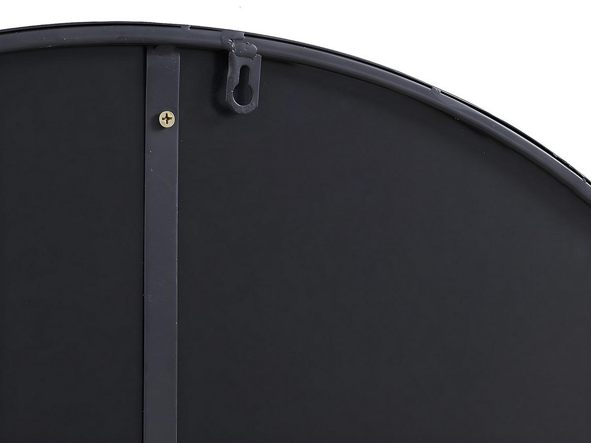 WANDSPIEGEL rund - D. 80 cm - Metall - Schwarz - JAFFREL - Schwarz, Metall (80/80/5cm) - Vente-Unique