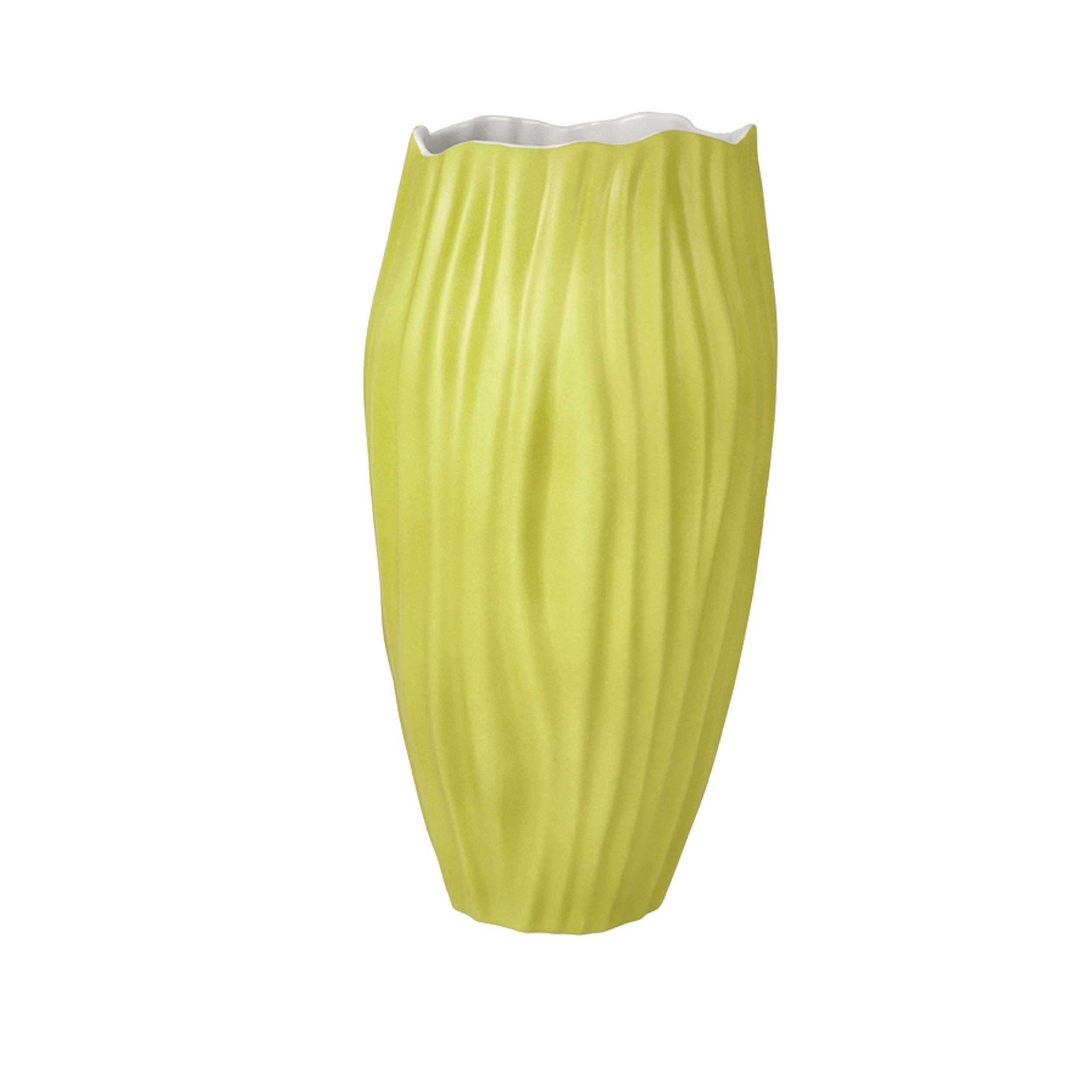 VASE Spirulina 30 cm - Gelb, Keramik (30cm) - Goebel