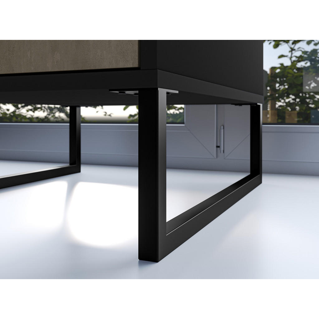 Thumbnail - Feldmann-Wohnen Jugendzimmer-Set, Braun, Holzwerkstoff, 2 Schubladen, Rechteckig,Rechteckig, Gittergestell, 200x156x55 c...