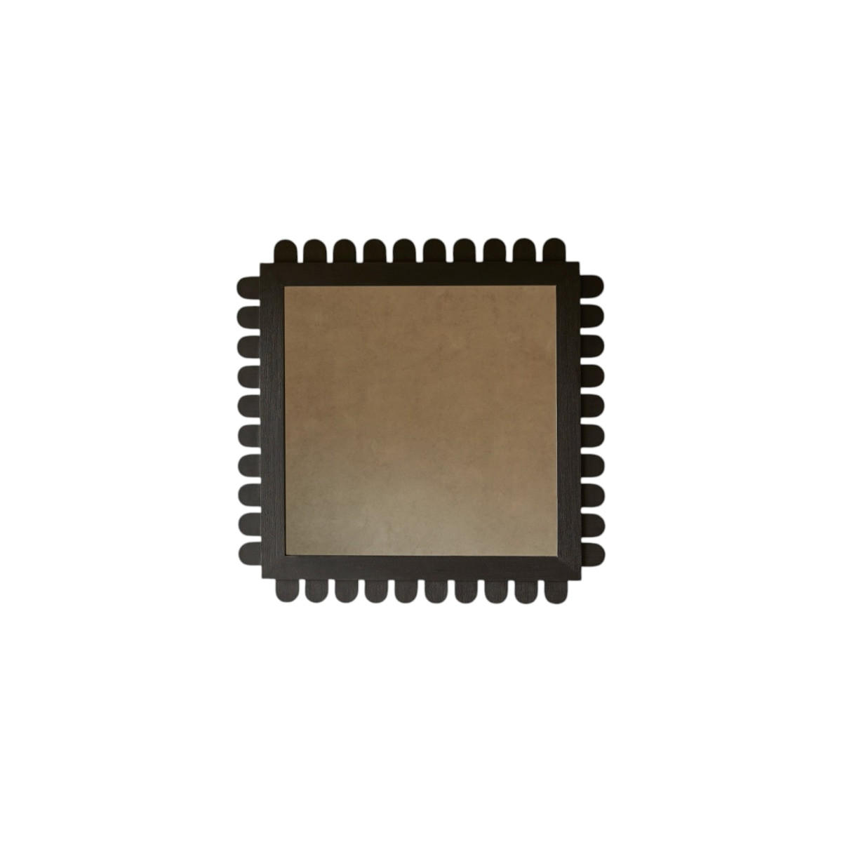 SPIEGEL Luca Schwarz aus Dunkles Mindiholz - Schwarz, Holz (92/92/4cm) - Tikamoon