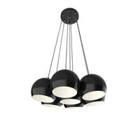 HÄNGELEUCHTE Joe X7 - Schwarz, Metall (25/25/20cm) - Lumicom