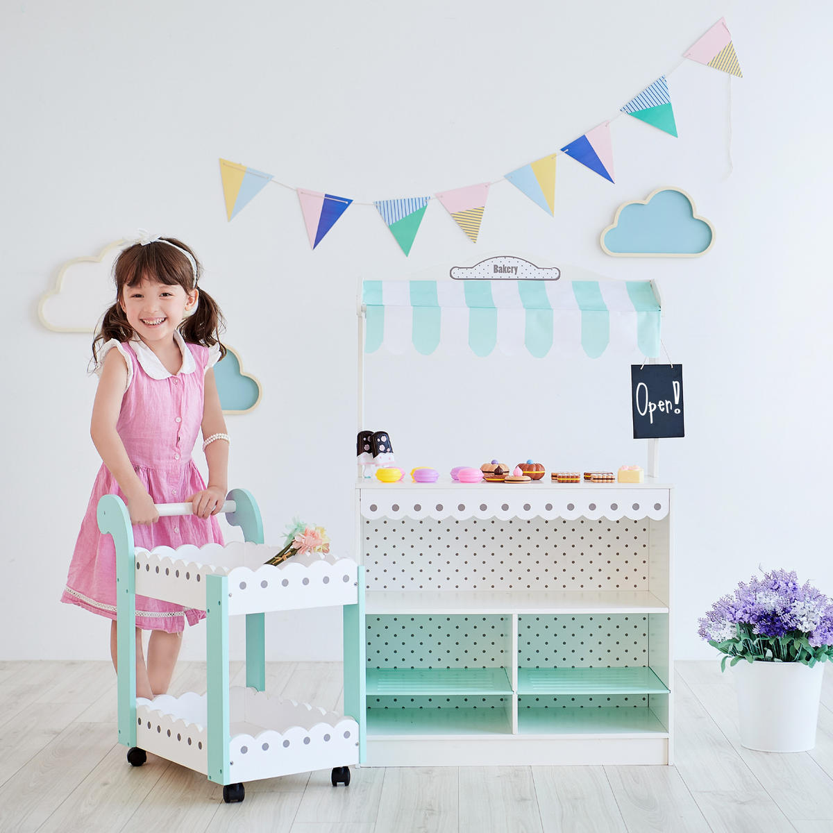 SPIELSET Bäckerei, Weiß, 98cm - Weiß, Holzwerkstoff (46/98/88cm) - Teamson Kids