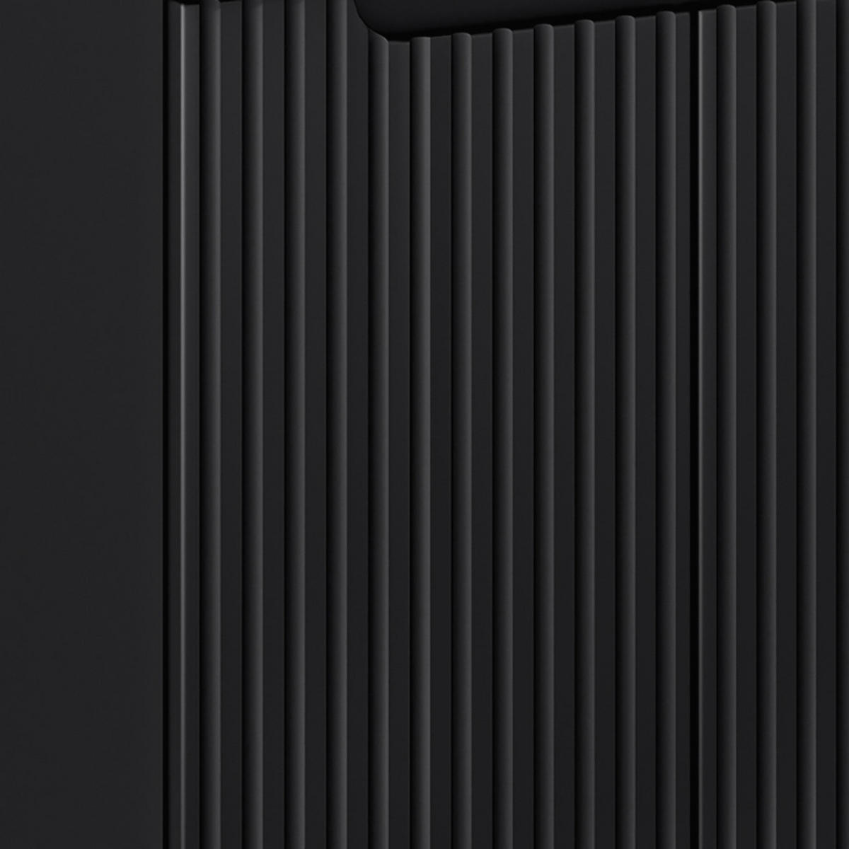 WASCHBECKENSCHRANK Newport-56 - Schwarz, Holzwerkstoff (60/60/40cm) - Lomado