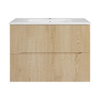 EINZELWASCHTISCH - 80 cm x 46 cm - Holz, Platte - Naturfarben Hell - ORISO - Naturfarben, Holz (80/57/46cm) - Vente-Unique
