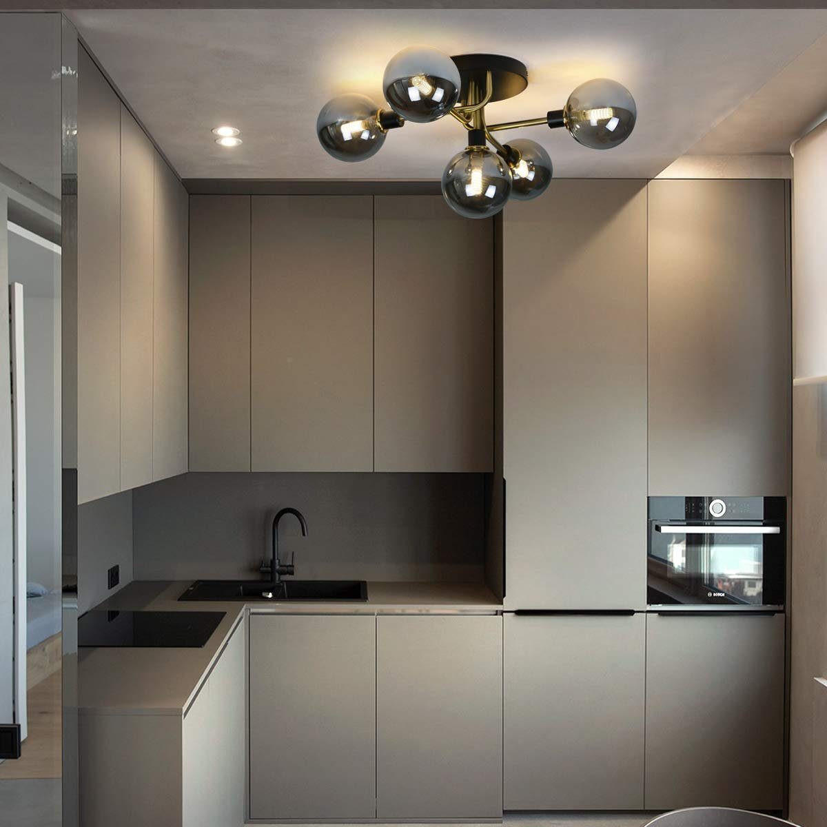 DECKENLEUCHTE Frost 52.5/52/12 cm - Grau, Metall (52.5/52/12cm) - ZMH