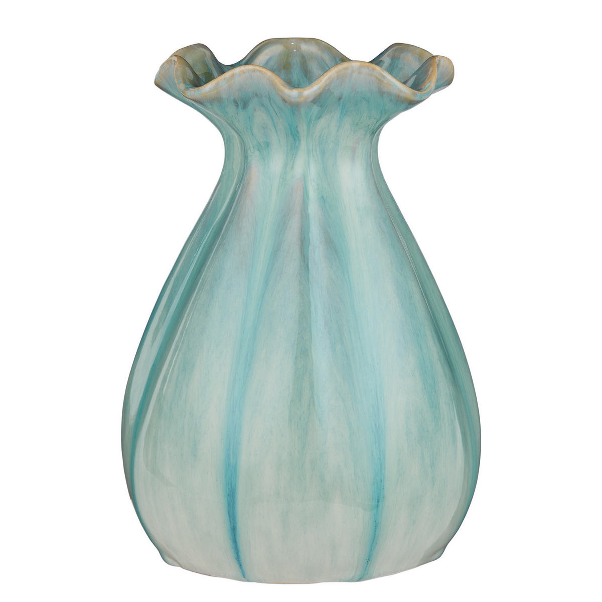 VASE Flora 25 cm - Blau, Keramik (31cm) - Butlers