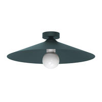 DECKENLEUCHTE Chapeau - Blau, Metall (40/40/14cm) - Lumicom