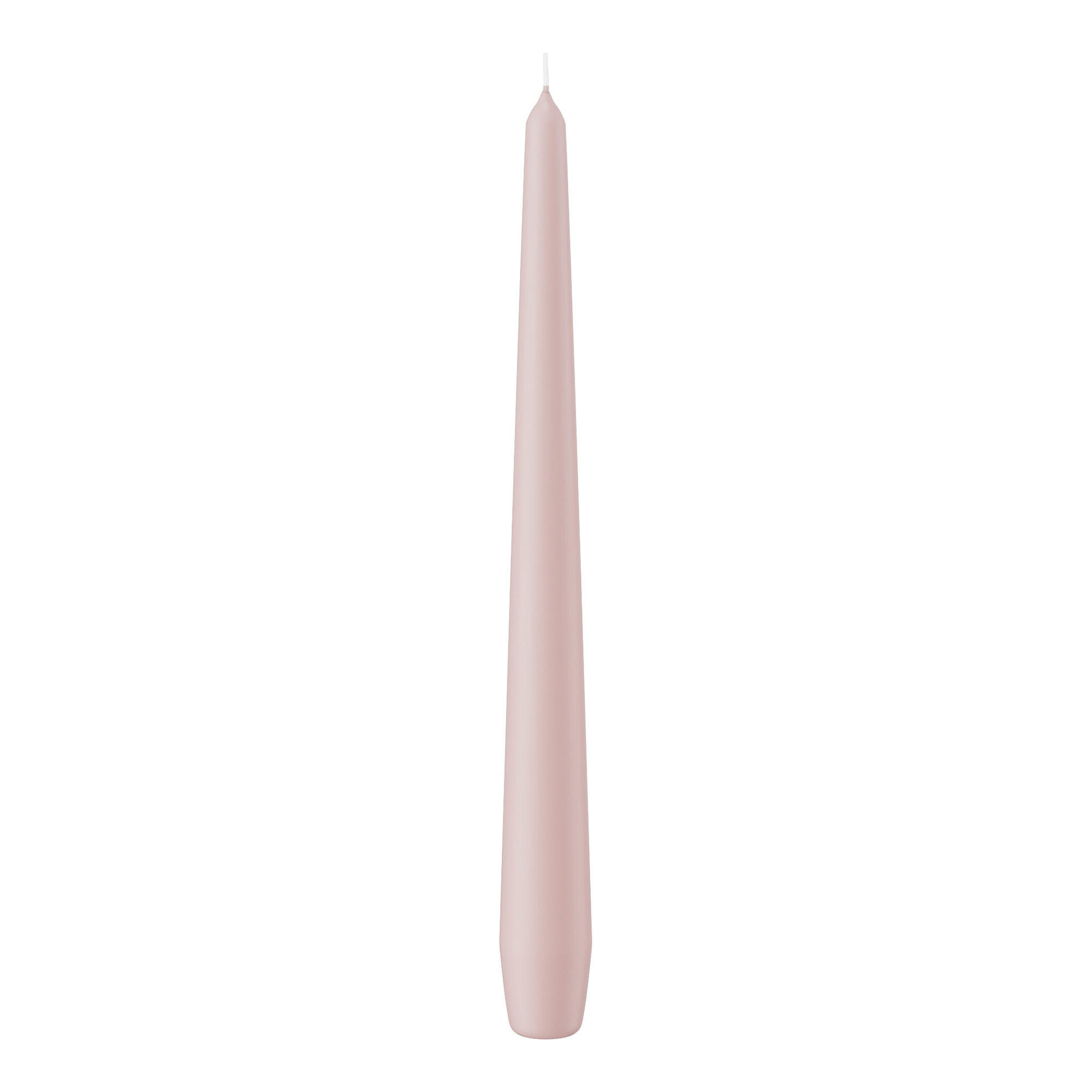 SPITZKERZEN (konische Kerzen) Rosé 250 x Ø 25 mm, 12 Stück - Rosa, Paraffin (2.5/25/25cm) - Wiedemann Kerzen