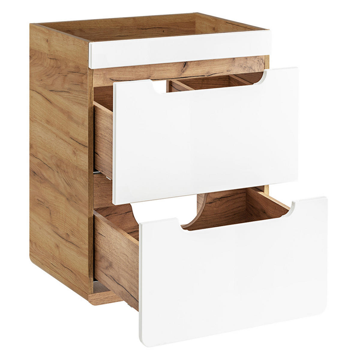 WASCHTISCH Luton-56 - Weiß, Holzwerkstoff (52/61/40cm) - Lomado