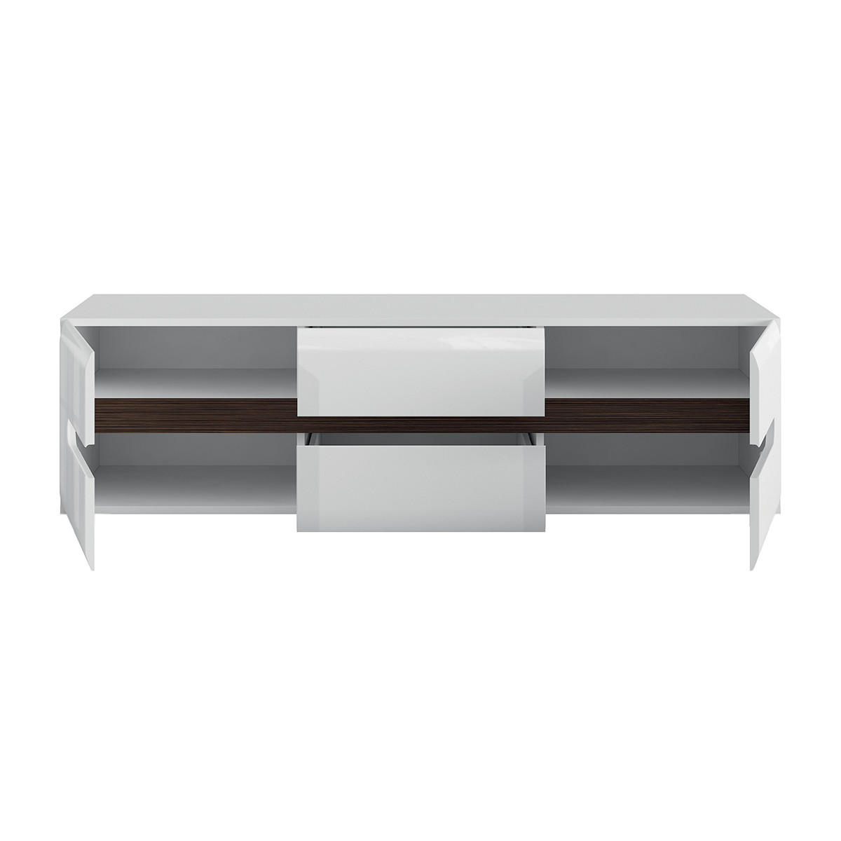 TV-MÖBEL Darrel Weiß - Weiß, Holzwerkstoff (150/43/47cm) - Petits-meubles