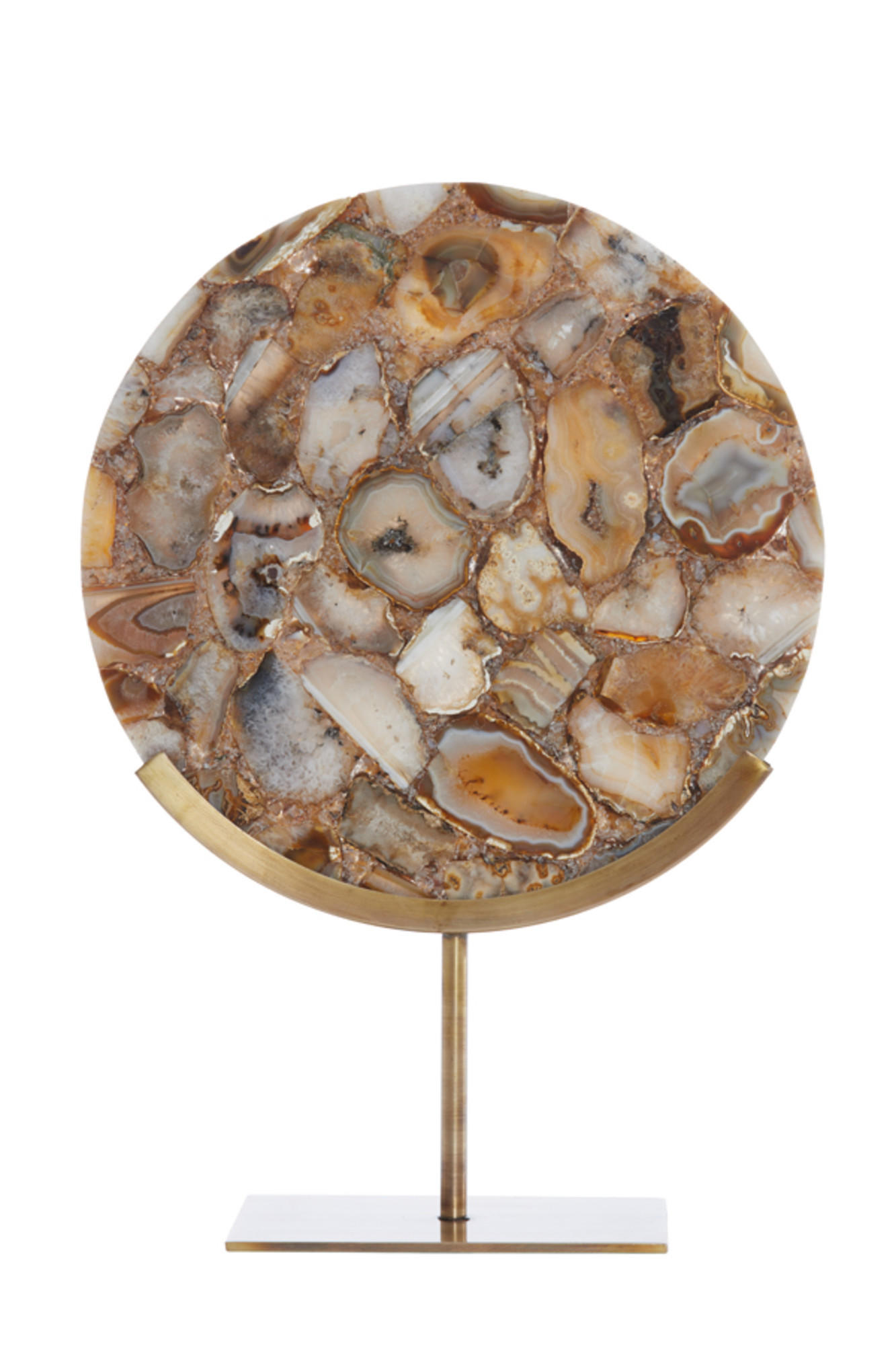 ORNAMENT Gouya Gelb 35/12/50 cm - Gelb, Stein (12/50/35cm) - Light & Living