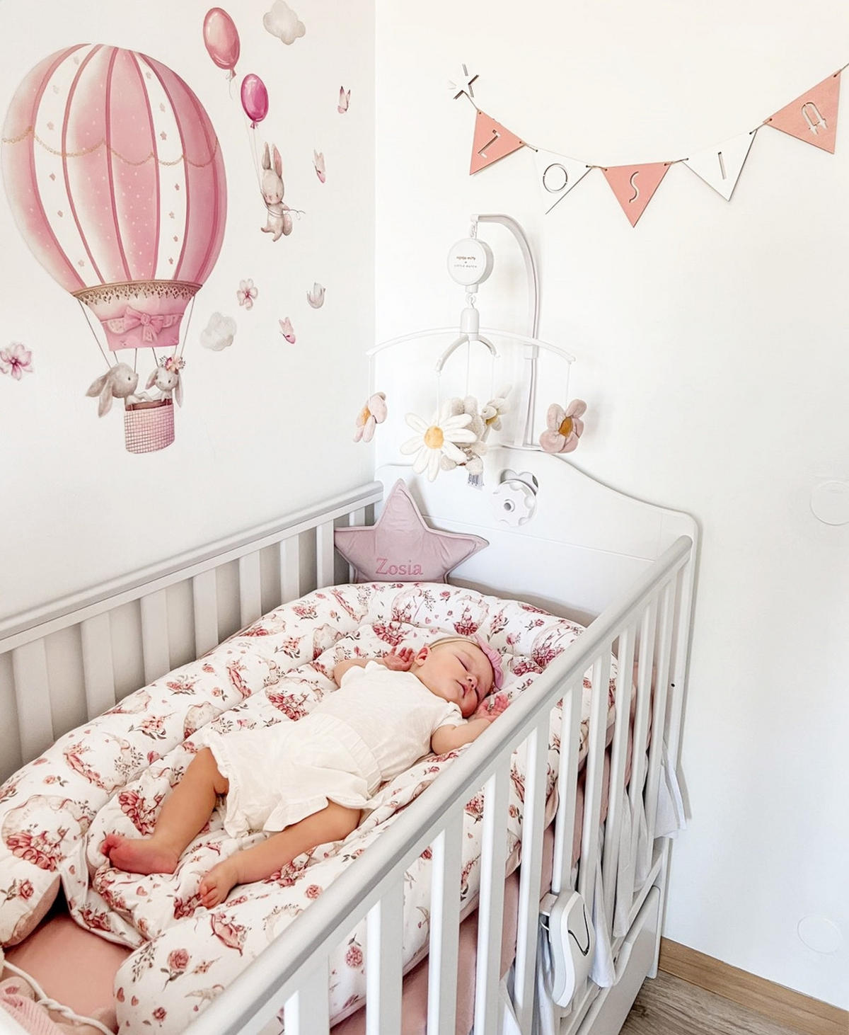 GITTERBETT Kleines Herz 2in1 mit Matratze - Weiß, Holzwerkstoff - kiki design