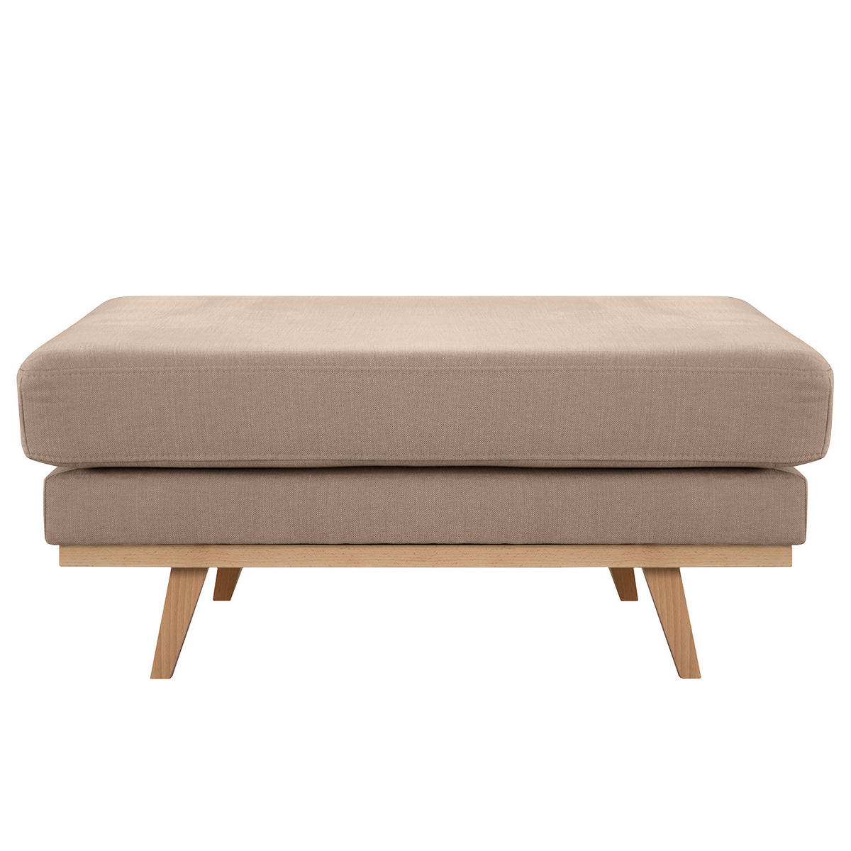 POLSTERHOCKER - Taupe/Buchefarben, Textil (85/43/60cm) - home24