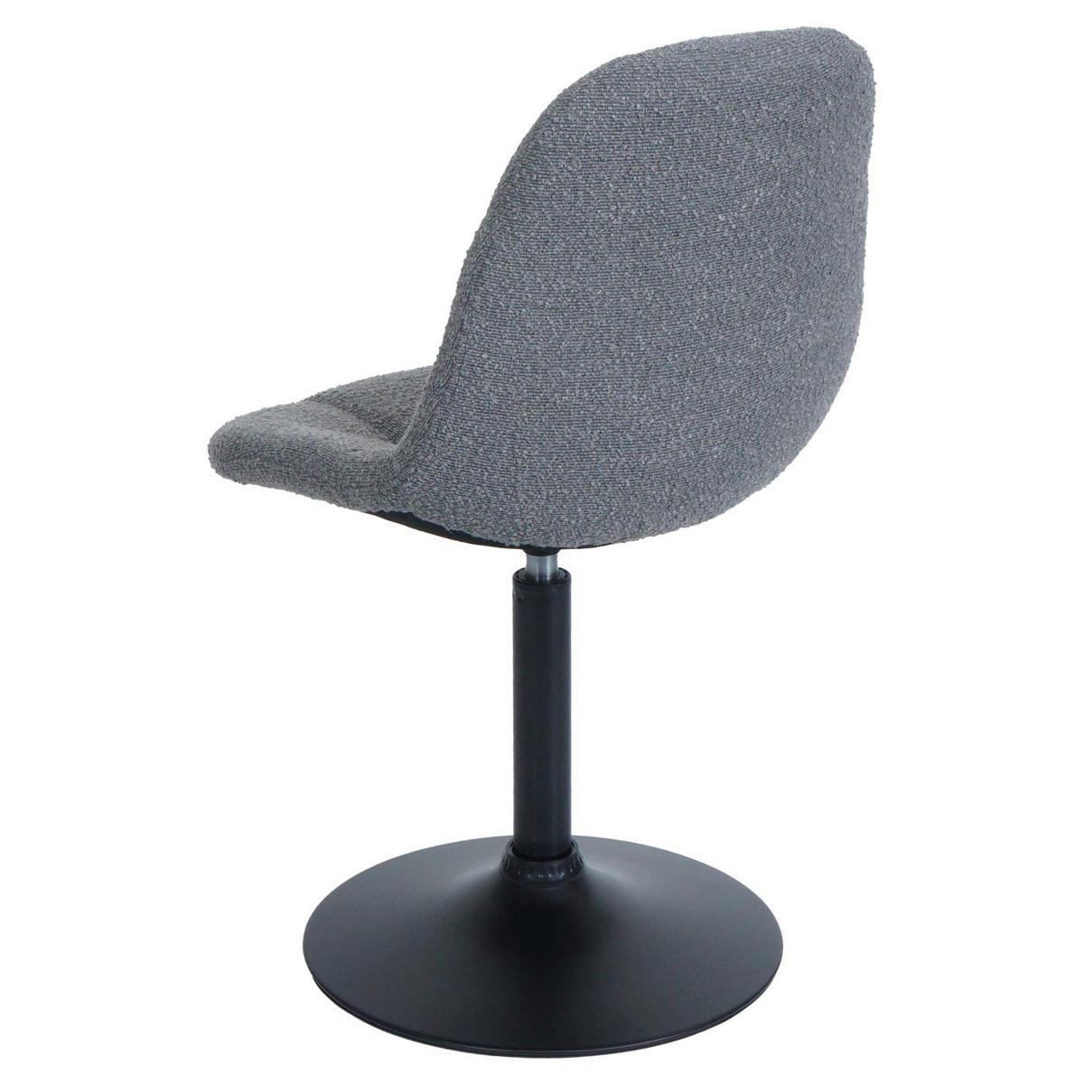ESSZIMMERSTUHL 2er-Set 83x47x43cm Sitzhöhe 47cm Stahl Stoff/Textil Bouclé Dunkelgrau - Dunkelgrau, Textil (47/83/43cm) - CHEFGASTRO