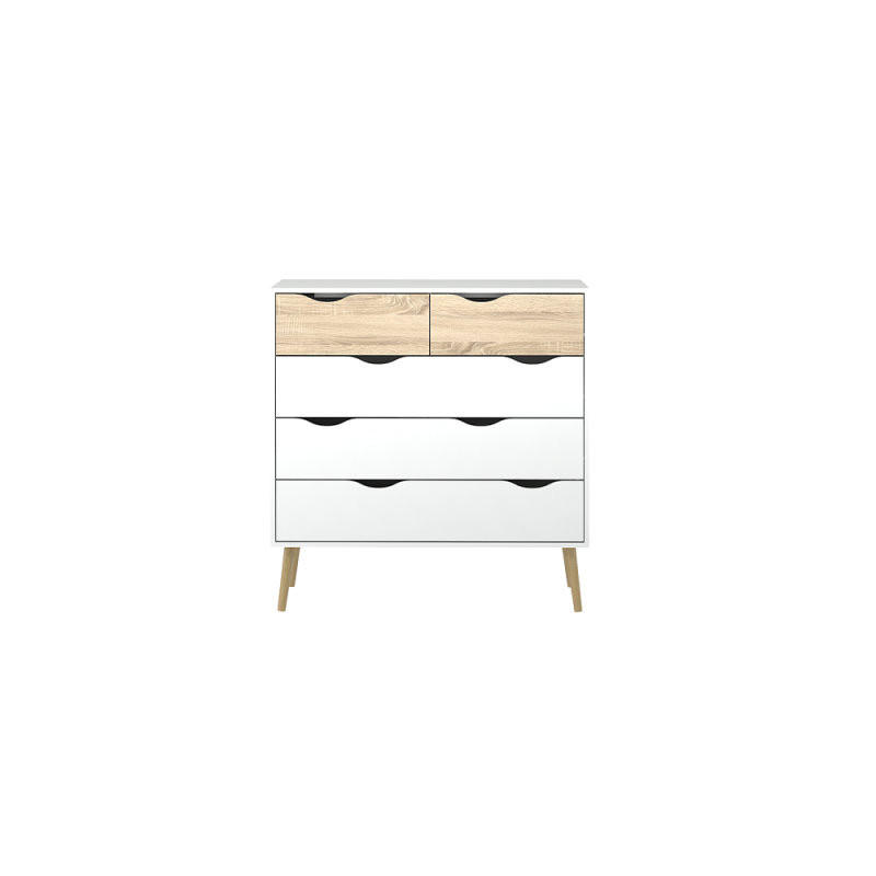 KOMMODE Weiß - Weiß, Holzwerkstoff (99/101/39cm) - ebuy24
