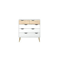KOMMODE Weiß - Weiß, Holzwerkstoff (99/101/39cm) - ebuy24