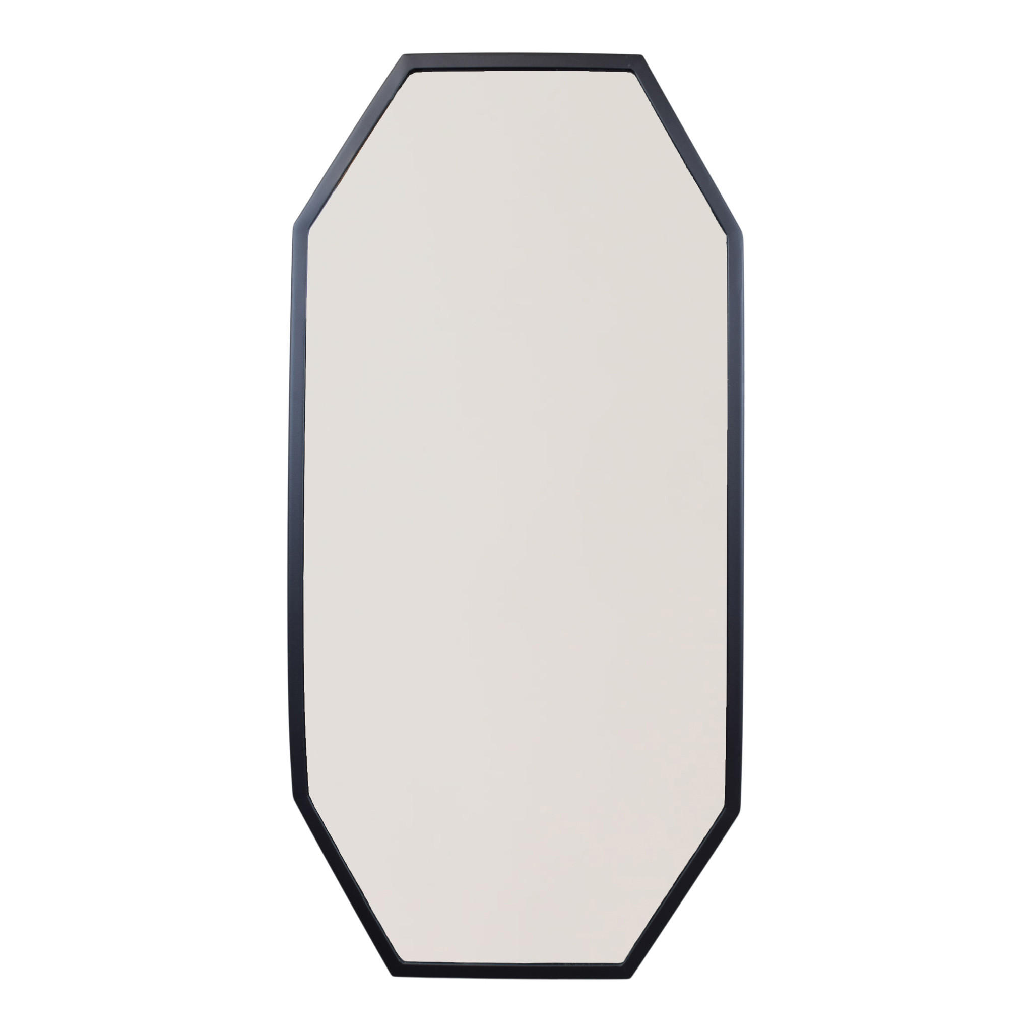 WANDSPIEGEL Octa Schwarz - Schwarz, Metall (39/79/4cm) - LOFT42