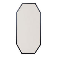 WANDSPIEGEL Octa Schwarz - Schwarz, Metall (39/79/4cm) - LOFT42