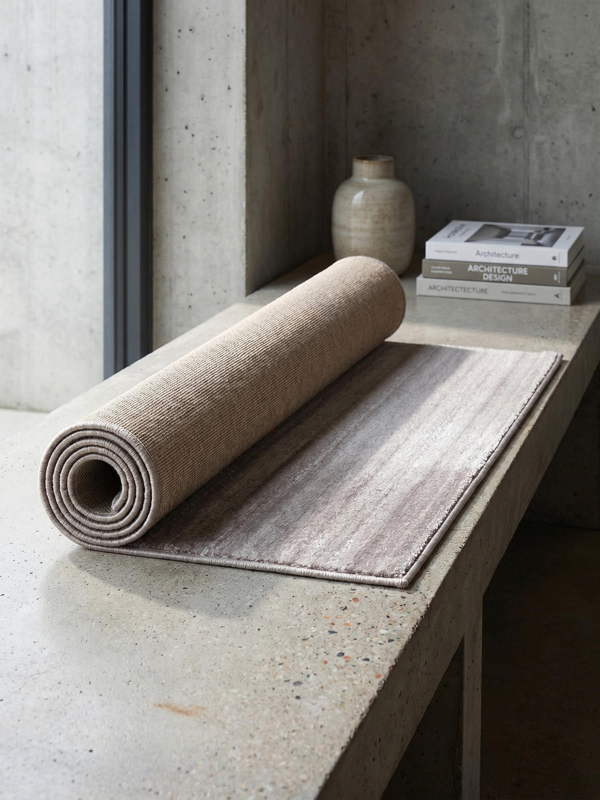 KURZFLORTEPPICH INN, einfarbig, Beige, 80 x 300 cm - Beige, Textil (80/300cm) - KADIMA DESIGN