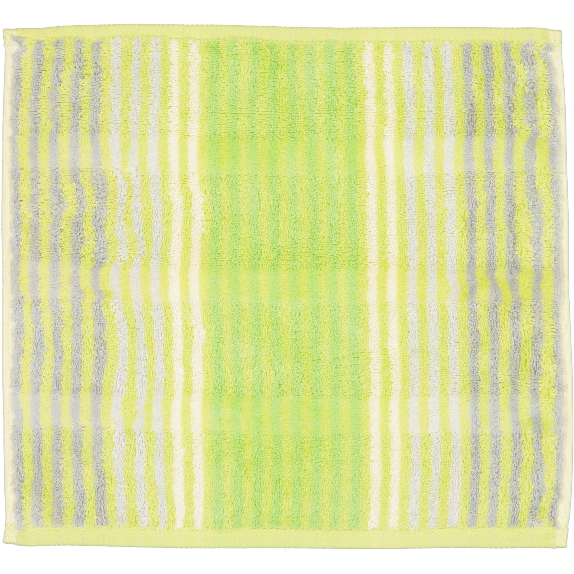 HANDTÜCHER NOBLESSE CASHMERE STREIFEN 1056 KIWI - 45 - Grün, Textil (30/30cm) - Cawoe