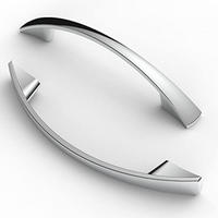MÖBELGRIFF 10er-Set 96 mm - Silberfarben, Metall (1.37/2.2/1.35cm)