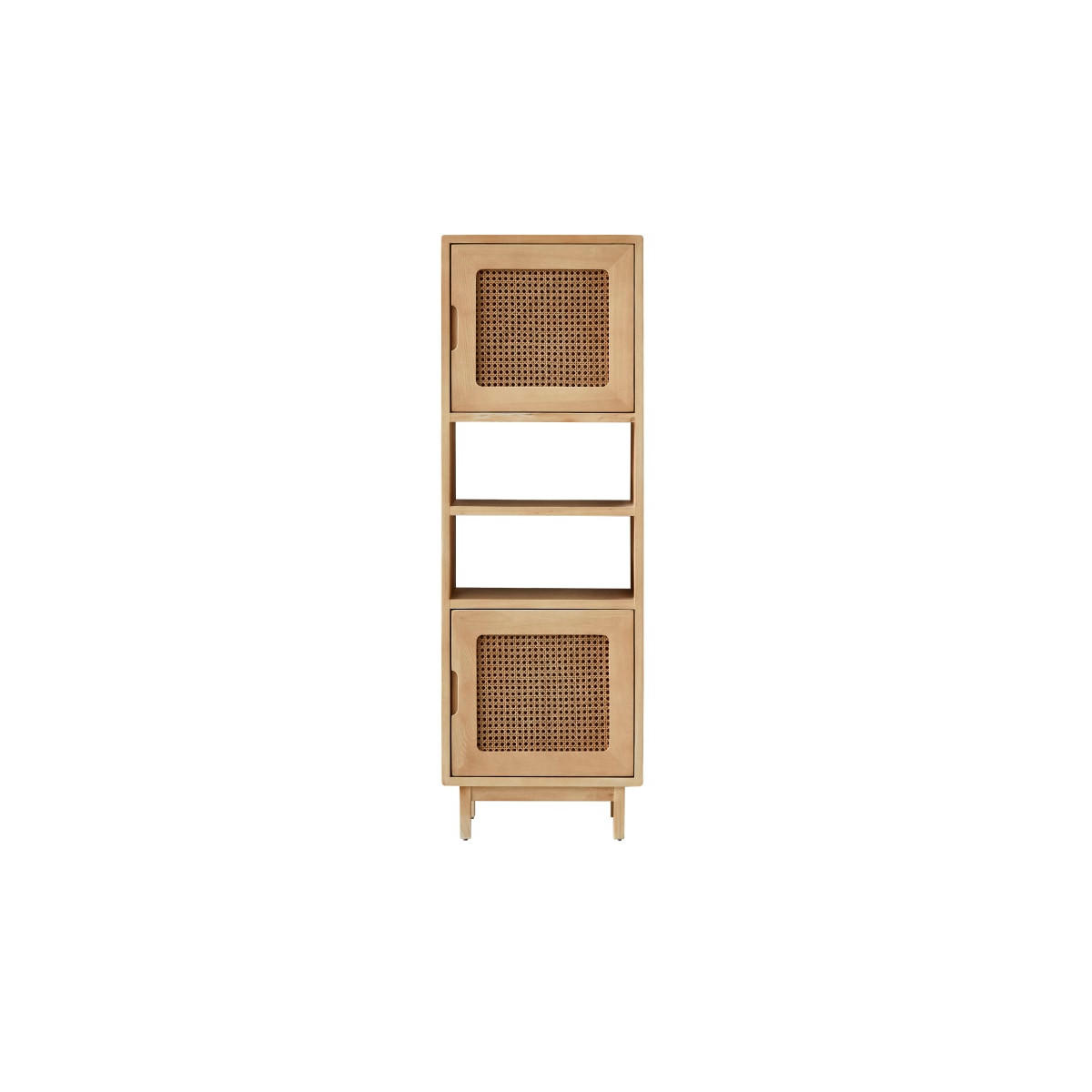 BÜCHERREGAL Luis Natur aus Ulme - Naturfarben, Holz (45/135/35cm) - Tikamoon