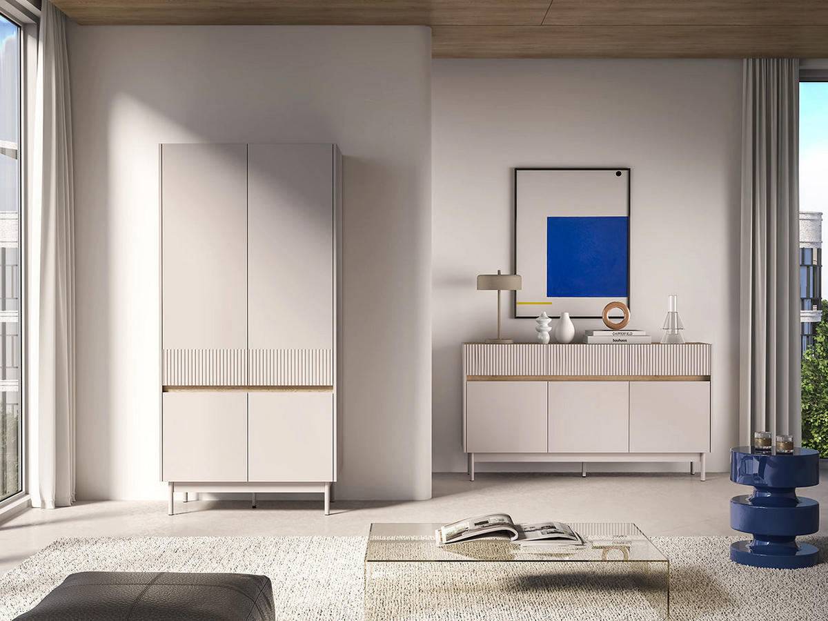 KLEIDERSCHRANK – 92 cm – Dunea – Eichefarben - Eichefarben, Holzwerkstoff (92/193/53cm) - hi-markt