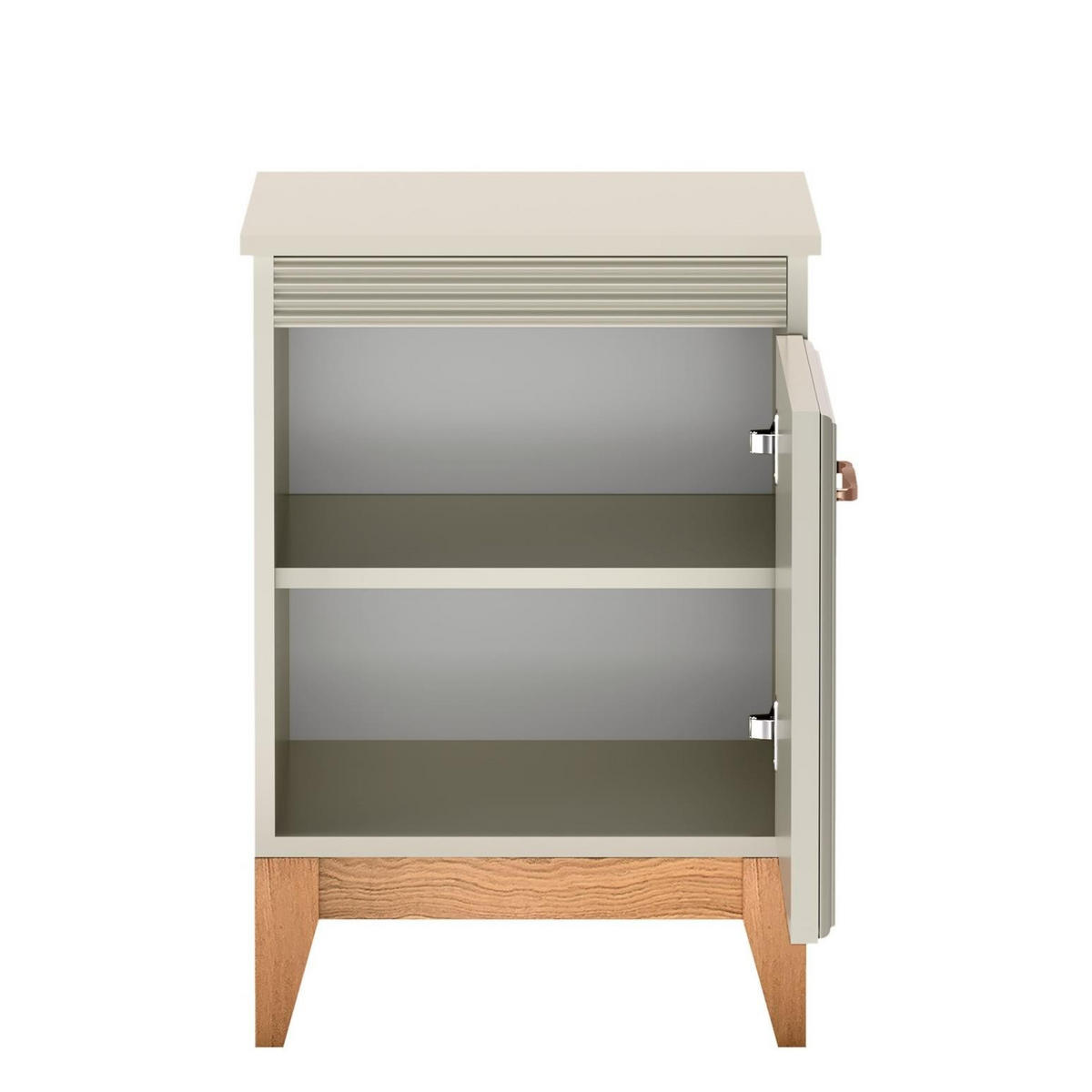 NACHTTISCH Windsor Kaschmir, Kippbarer Nachtschrank - Kaschmir, Holzwerkstoff (45/62/41cm) - Bettso