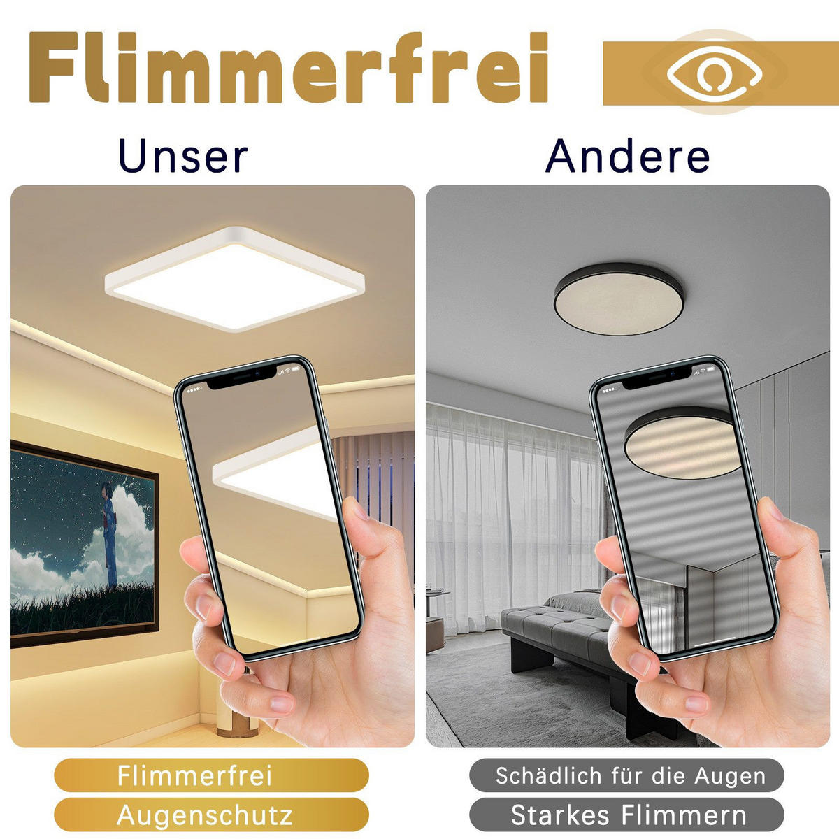 LED-DECKENLEUCHTE Lucio 23/23/2.4cm - Weiß, Kunststoff (23/23/2.4cm) - Nettlife