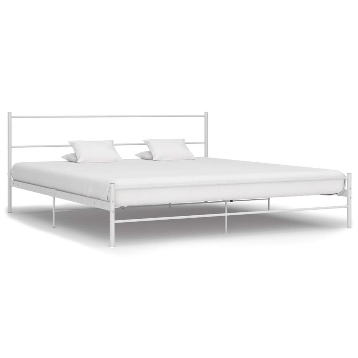 METALLBETT Hightower 167/209 cm - Weiß, Metall (160/200cm) - Nettlife