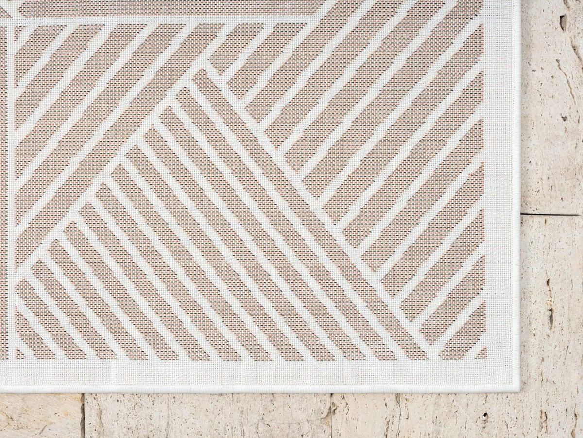 OUTDOORTEPPICH Audrey II Petrol,Creme,Mintgrün 100/160 cm - Petrol, Textil (100/160cm) - My-Rug