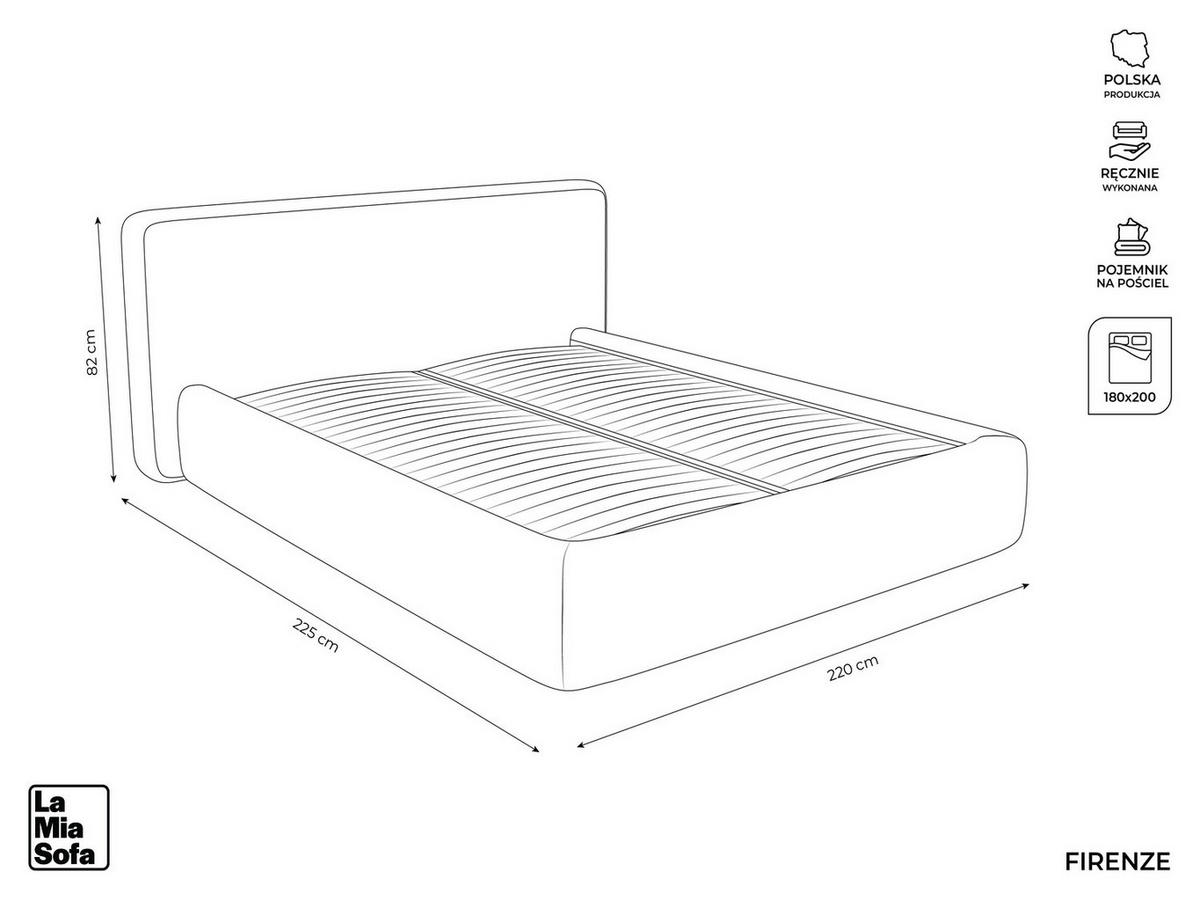 POLSTERBETT mit Bettkasten und Lattenrost 220x225 Rot - Bordeaux/Rot, Kunststoff/Textil (180/200cm) - LaMiaSofa