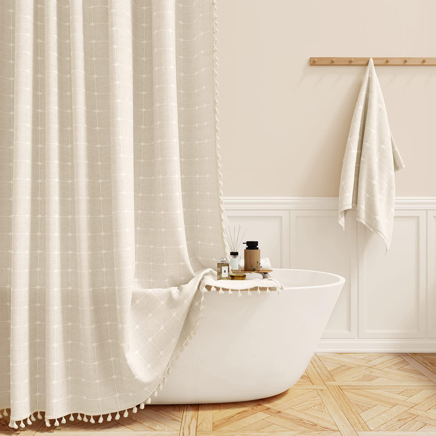 Mcboson Duschvorhang Beige 150x180 cm